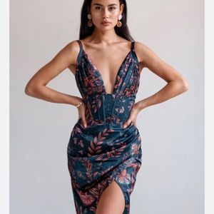 The Halley draped midi dress by Averie NWT